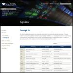 Screen shot of the C L Associates Ltd website.