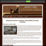 Screen shot of the J Caley Kitchens & joinery Ltd website.