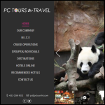 Screen shot of the B.P. Tours & Travel Ltd website.