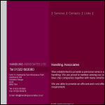 Screen shot of the Hanline Associates Ltd website.
