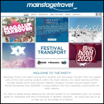 Screen shot of the Mainstream Travel Ltd website.