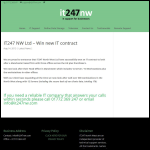 Screen shot of the It247.com Ltd website.