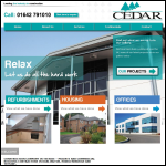 Screen shot of the Cedar House Construction Ltd website.
