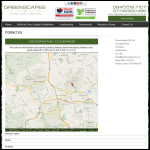 Screen shot of the Greenscapes Ltd website.