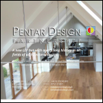 Screen shot of the Pentar Architects Ltd website.