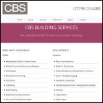 Screen shot of the Cbs Building Services Ltd website.