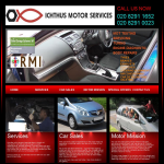 Screen shot of the Ichthus Motor Services Ltd website.