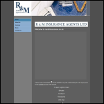 Screen shot of the R & M (Insurance Agents) Ltd website.