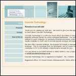 Screen shot of the Cascade Technology Ltd website.