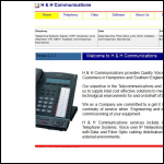 Screen shot of the H & H Communications Ltd website.