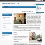 Screen shot of the Metric Tool & Die Ltd website.