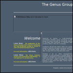 Screen shot of the Genus Property Services Plc website.