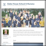 Screen shot of the Glebe House School Trust Ltd website.