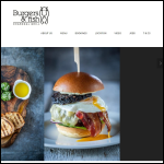 Screen shot of the Burgers & Fish website.