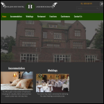 Screen shot of the The Hollins Hey Hotel website.
