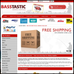 Screen shot of the Basstastic Fishing Supplies website.
