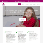Screen shot of the DM Carpet Cleaning Ltd website.