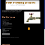 Screen shot of the Forth Plumbing Solutions website.
