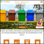 Screen shot of the House Clearance Kennington Ltd website.