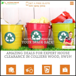 Screen shot of the House Clearance Colliers Wood Ltd website.