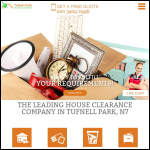 Screen shot of the House Clearance Tufnell Park Ltd website.