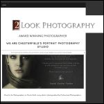 Screen shot of the 2look photography website.
