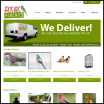 Screen shot of the Frosties Finches Ltd website.