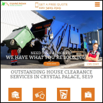 Screen shot of the House Clearance Crystal Palace Ltd website.