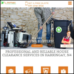 Screen shot of the House Clearance Harringay Ltd website.