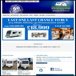 Screen shot of the Downshire Camping & Caravans website.