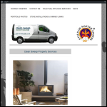 Screen shot of the Clean Sweep Property Services website.