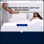 Screen shot of the Wispere website.