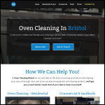 Screen shot of the Oven Cleaning Bristol website.