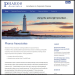 Screen shot of the Pharos Associates Ltd website.