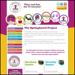 Screen shot of the Springboard Project website.