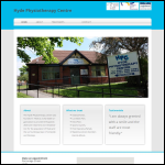 Screen shot of the Hyde Physiotherapy Centre website.