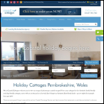 Screen shot of the Coastal Cottages of Pembrokeshire Ltd website.