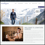 Screen shot of the Jonathan Hawkes (The Suit Company) Ltd website.