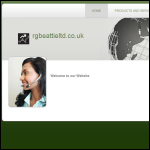 Screen shot of the R.G. Beattie Ltd website.