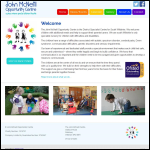 Screen shot of the The John Mcneill Opportunity Centre website.