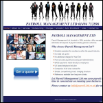 Screen shot of the Payroll Management Ltd website.