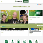 Screen shot of the Greencast Ltd website.