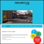 Screen shot of the Fern Carpets Ltd website.