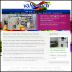 Screen shot of the Vale-tech Ltd website.