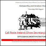 Screen shot of the Holsworthy & Stratton Agricultural Association website.