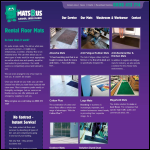 Screen shot of the Dustmat Rental Ltd website.