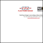 Screen shot of the Fluid Power Design Ltd website.