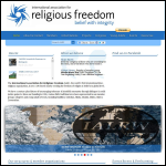 Screen shot of the International Association for Religious Freedom website.