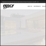 Screen shot of the Abbey Glass (Cardiff) Ltd website.