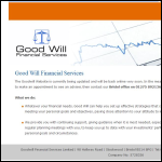 Screen shot of the Goodwill Uk Ltd website.